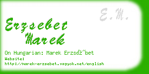 erzsebet marek business card